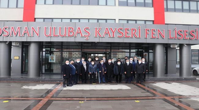 mehmet ozhaseki den osman ulubas kayseri fen lisesi ni ziyaret metropol haber